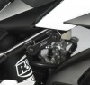 Držák výfuku + záslepka otvorů pro zadní stupačku R&G Racing pro motocykly SUZUKI GSR750 ('11), černý